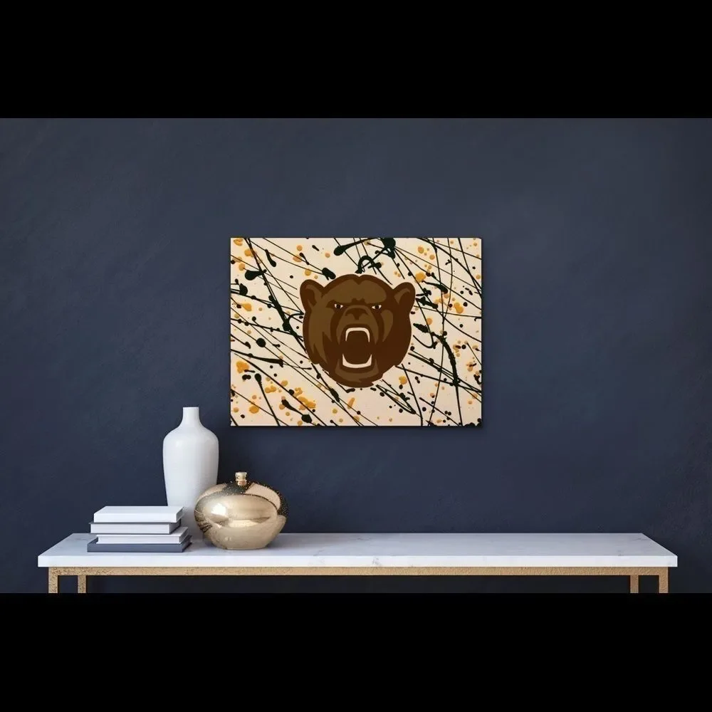 Growling Baylor Bears Painting